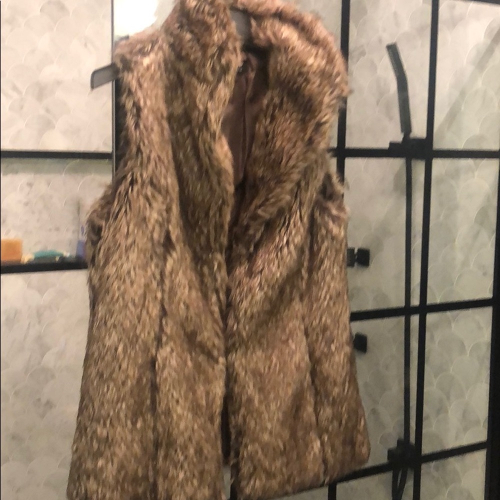 Faux fur vest